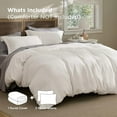 thumbnail image 6 of Luxury Waffle Duvet Cover Queen Size - Textured Duvet Cover Set, Soft, Breathable Bedding Set (90"x90") with 2 Pillow Shams for All Season, Irovy White, Comforter Not Included, 6 of 9