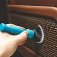 thumbnail image 4 of - The Rag Company Synthetic Small Detailing Brush - Ultra-Soft Synthetic Bristles, Scratch-Free, Instrument Panels, Emblems, One Short Handle, Blue, 4 of 5