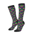 thumbnail image 2 of Balery Mardi Gras Carnival3 Fun Novelty Socks Men'S Women'S Crew Socks Funny Crazy Novelty Socks Quirky And Cool Socks, 2 of 9