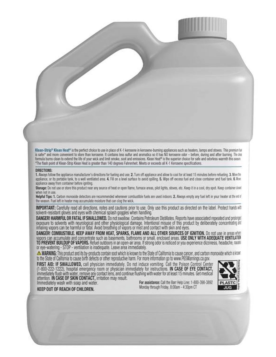 Barr Co GKKH99991 1 Gallon Klean Heat Kerosene Heater Fuel Alternative - Quantity of 4