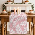 thumbnail image 2 of Table Runners 70 Inches Long Dress Scarves, Pink Leaves Farmhouse Coffee/Dining/Kitchen Table Decor, Holiday Table Runner, Farmhouse Botanical Leaf Branch Vintage Modern 13x70 Inch, 2 of 9