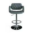 thumbnail image 4 of CorLiving Adjustable Tufted Fabric Barstool with Armrests, 4 of 7