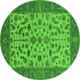 thumbnail image 1 of Ahgly Company Indoor Round Oriental Green Traditional Area Rugs, 8' Round, 1 of 4