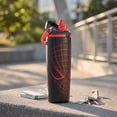thumbnail image 3 of Owal Insulated Stainless Steel Water Bottle with Two-Way Spout Built-In Straw and Bucket Handle for Travel School and Sports 30oz BPA Free, 3 of 8