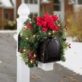 thumbnail image 2 of Haute Decor Pre-lit Christmas Swag Garland with 20 LED Lights, Warm White, 2 of 5