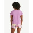 thumbnail image 2 of Justice Girl's Everyday Faves Short Sleeve Knot Front T-Shirt,Sizes XS-XLP, 2 of 4