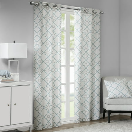 Duck Drapes - Home Essence Ren Cotton Duck Printed Grommet Window Curtain Pair