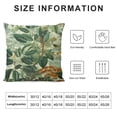 thumbnail image 5 of TIAOTIAOHOU Vintage Shabby Botanical Plant Leaf Greenery Cottagecore Throw Pillow Covers Decorate Home Living Room Girls, Spring Summer Pillowcase, 5 of 5