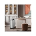 thumbnail image 4 of 8 Gallon (30L) Slim Kitchen Trash Can, Stainless Steel Garbage Can With Inner Wastebasket For Narrow Spaces, Step Rubbish Bin With Soft-Close Lid For Office, Bathroom, Kitchen, 4 of 6