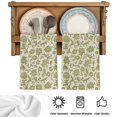 thumbnail image 5 of Green Floral Kitchen Towels Set of 1, Vintage Rustic Botanical Spring Absorbent Dish Towels for Kitchen, Microfiber Hand Towel, Quick Drying Tea Towel for Cleaning Decorative Dishcloths, 5 of 7