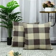thumbnail image 5 of Square Plaid Polyester Pillow Case Sofa Car Waist Throw Cushion Cover Home Decor, 5 of 6