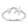 thumbnail image 1 of Starfish Friendship Family Star Petite Ring .925 Sterling Silver Band Jewelry Female Male Size 4, 1 of 4
