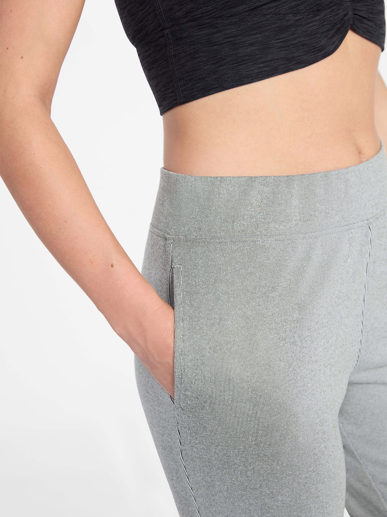 Athletic Works Women's Bi-Color Flare Pants, 30.5" Inseam, Sizes XS-XXXL