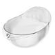 thumbnail image 1 of Escurridor de escurridor, escurridor reutilizable transparente multifuncional para lavar frutas y verduras, colador, cesta para cocina y hogar Blanco, 1 of 7
