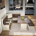 thumbnail image 2 of Corner Dining Set Harvest White Distressed | Furniture Dash, 2 of 7