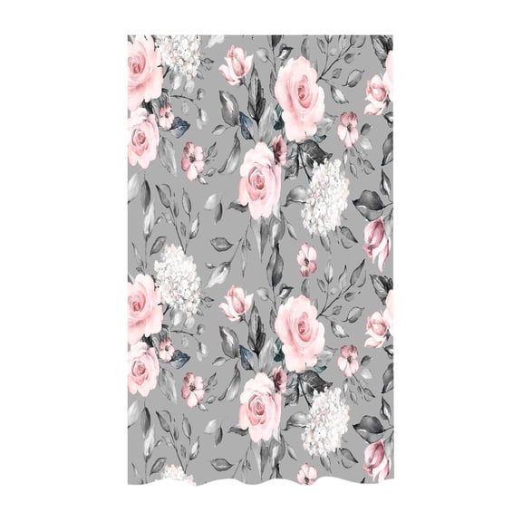 3D H.D Digital Flower Print Water.proof Shower Curtain for Dry Wet Separation in Bathroom