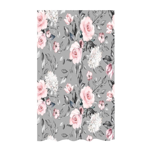 Cortina De Ducha Impermeable Con Estampado Floral 3D Hd Para Separar La Zona Seca De La Húmeda En El Baño