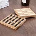 thumbnail image 5 of Yesbay Ring Storage Holder Sturdy Construction Square Shape Burr Free Decorative Wood 15 Slots Ring Display Showcase Organizer Tray Home Supplies, 5 of 8