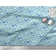 thumbnail image 2 of Soimoi Cotton Jersey Fabric Scales Geometric Print Fabric by the Yard 58 Inch Wide, 2 of 3