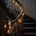 thumbnail image 5 of Eespoir Halloween LED String Lights, 1.5M Pumpkin Skull Spider Shapes, Warm Glow, Battery Operated, 2 AA Not Included, Indoor Halloween Home Party Light Decor, 5 of 6