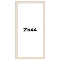 21x44 Frame White Real Wood Picture Frame Width 1.75 inches | Interior Frame Depth 0.5 inches |