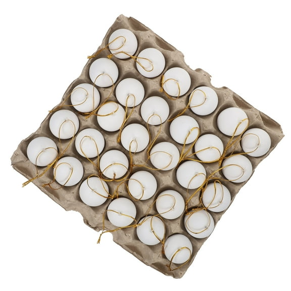 Craft Cardboard Egg Egg Toy Simulated Egg Tray Easter Egg DIY Child 6X4CM White