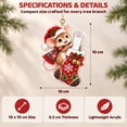 thumbnail image 5 of Mivyn Christmas Cash Gift Ornament, Mouse Christmas Stocking Wallet Ornament, 2D Flat Acrylic Money Holder Charm, Xmas Tree Hanging Decoration for Home Use, 6 x 6 in, 1 Pcs, 5 of 8