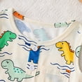 thumbnail image 4 of CAUYDY Toddler Baby 2-6T Newborn Boy Summer Sleepwear Set Outfit Pajamas for Little Boys 2PCS Elastic Shorts & Adorable Sleeveless Shirt 3-18M Kids Loungewear (Sizes 12-18 Months,W6-Khaki), 4 of 8