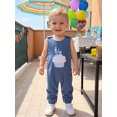 thumbnail image 6 of RUINIXCW Baby Boy Birthday Romper Sleeveless Round Neck Cupcake Embroidery Jumpsuit Newborn Playsuit, 6 of 9