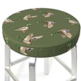 thumbnail image 3 of Daiia Birds Wild Ducks Stool Covers Round,Round Bar Stool Covers Waterproof Bar Chair Covers Washable Stool Cushion Slipcover for 12-14 Inch Chair-12 inch, 3 of 7