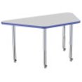 thumbnail image 4 of ECR4Kids 30in x 60in Trapezoid Contour Thermo-Fused Adjustable Activity Table Grey/Blue/Silver - Super Leg, 4 of 8