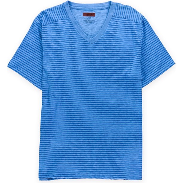 Camiseta Gráfica a Rayas Alfani Camiseta Gráfica Azul XX-Large