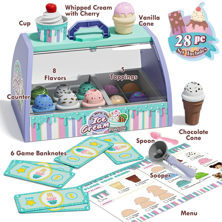 Walmart Ice Cream Scoop Learn Set for Toddlers, Pretend Play Toy