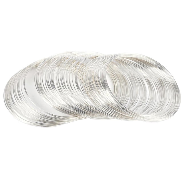100pcs Alambre de Acero 0.6mm Artesanía Joyería Haciendo Bricolaje Bobina Accesorio Dorado Sunnimix