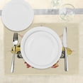 thumbnail image 3 of Ambesonne Retro Place Mats Set of 4, Pop Art Taxi Cab Vintage, Standard Size, Beige Yellow Ruby, 3 of 6