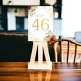 thumbnail image 2 of Table Numbers, Golden With Flower Double-Sided Cardss Plus Head Table Cards for your Wedding, Reception, Anniversary, Birthday Party or Celebration, 4"x6" (1-40 plus Head Table Cards), 2 of 3