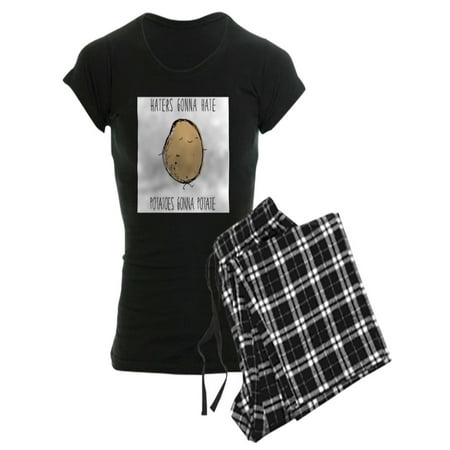 

CafePress - Haters Gonna Hate Potatoes Gonna Potate Pajamas - Women s Dark Pajamas