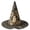 Gray, variant on Halloween Wizard Hats for Women Classic Pointed Quilted Witches Hat Wide Brim Party Cosplay Accessories Navy One Size