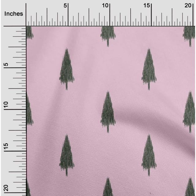 oneOone Cotton Flex Fabric Tree Ikat Print Fabric By The Yard 40 Inch Wide