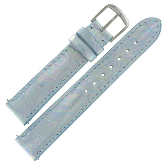 Hadley Roma LSIA102 16mm Blue Genuine Alligator Watch Strap Ladies