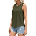 thumbnail image 5 of PRETTYGARDEN Womens Summer Tops Spring Fashion Sleeveless Tank Tops Casual Loose Fit Shirts Beach Vacation Clothes, 5 of 10