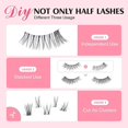 thumbnail image 3 of (10 pares, 10 mm, 10 mm, 7 mm) Demi Faux Cils Bande Transparente 3d Faux Cils Demi Cils Naturels Cat Eye Soft Corner Faux Cils Cat Eye Corner Faux, 3 of 5