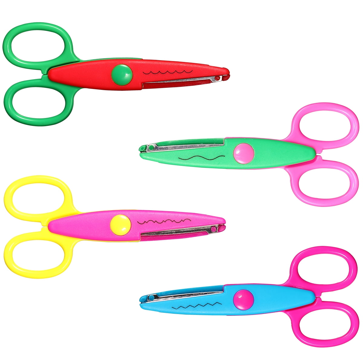 Gejoy 3 Pieces Toddler Safety Scissors in Animal Designs, Kids Preschool  Training Scissors Child Plastic Art Craft Scissors for