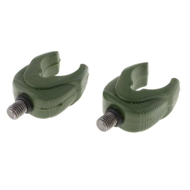 2 Pieces / Piece Fishing Rod Rest Holder Green / Black Silicon Rod