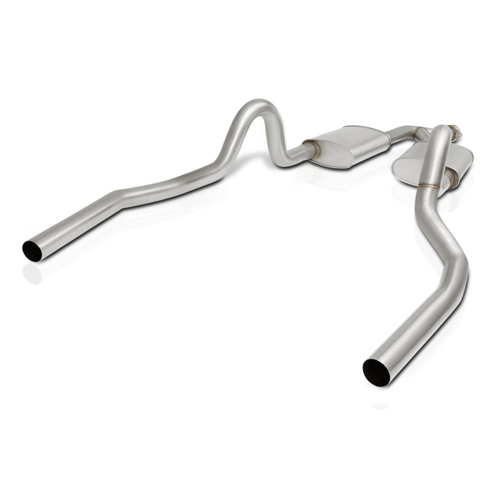For 99-04 Ford Mustang 3.8L/3.9L V6 Dual Muffler Racing Catback Exhaust w/Y-Pipe