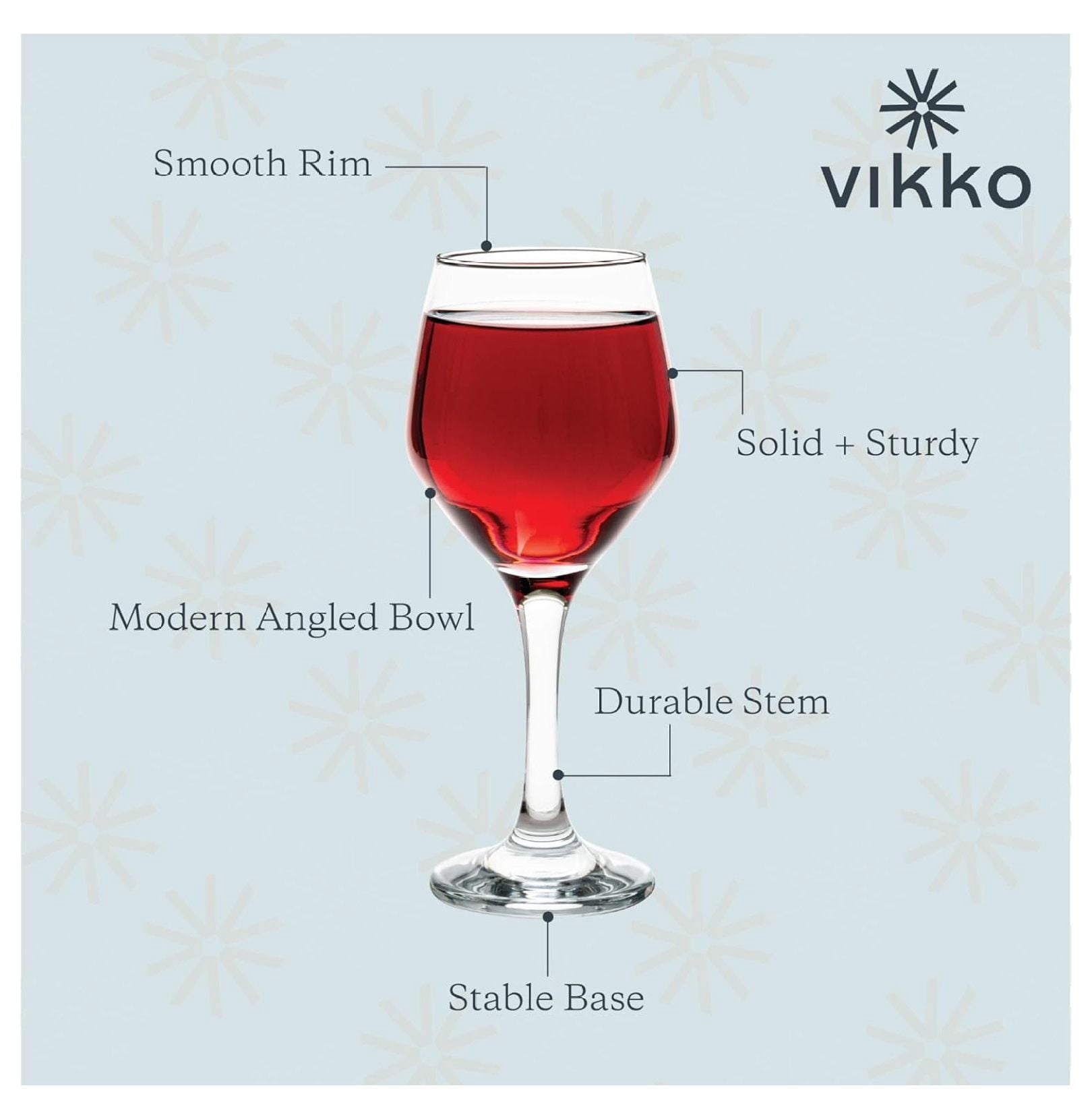 11.25 Oz Wine Glasses, Set of 12 Stemmed Wine Glasses for Red and White Wine, Thick and Durable Wine Glasses, Small Wine Glasses with Stem, Red Wine Glasses