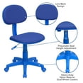 thumbnail image 5 of BizChair Blue Mesh Swivel Task Office Chair, 5 of 11