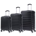 thumbnail image 1 of TUCCI Italy CARRAVIA Ensemble de Bagages Rigides Légers 3 Pcs, Valise à 4 Roues Pivotantes (20 Pouces/24 Pouces/28 Pouces) - Noir, 1 of 7