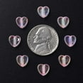 thumbnail image 4 of 200 pc Transparent Acrylic Beads AB color Plated Heart Pearl Pink 7.5x8x3mm Hole: 1.8mm Acrylic, 4 of 7