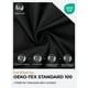 thumbnail image 4 of Gabardina SaphiRose resistente al agua con doble botonadura negra, 4 of 7